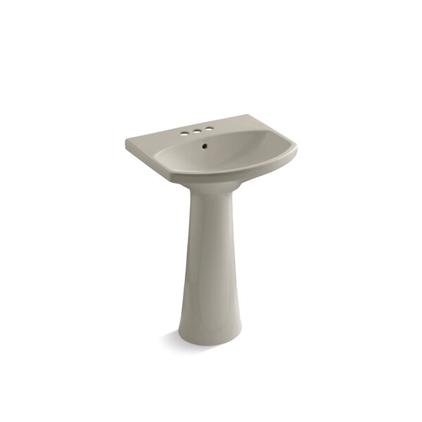 Kohler Cimarron Pedestal Bathroom Sink With 4" Centerset Faucet Holes